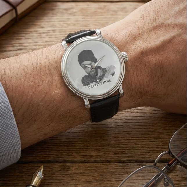 Reloj De Pulsera Efecto de Foto Grabada Personalizada Moderna (Subido por el creador)
