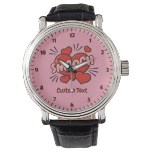 Reloj De Pulsera Efecto de sonido de historieta de besación
