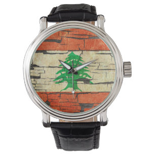 Reloj De Pulsera Efecto libanés agrietado de la pintura de la