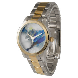 Reloj De Pulsera Efímero - azul y gris