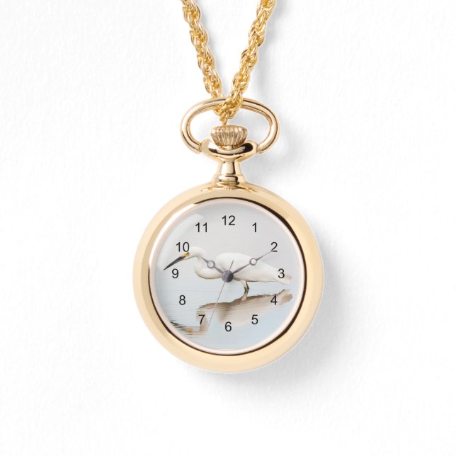 Reloj De Pulsera Egret en el estanque (Anverso)
