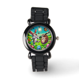 Reloj De Pulsera Ein glücklicher Hase und Igel