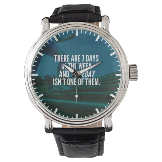 Reloj De Pulsera Ejecutando palabras motivacionales (Anverso)