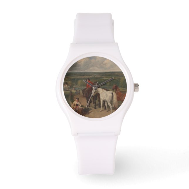 Reloj De Pulsera Ejercicio de los caballos reales (arte equino) (Anverso)