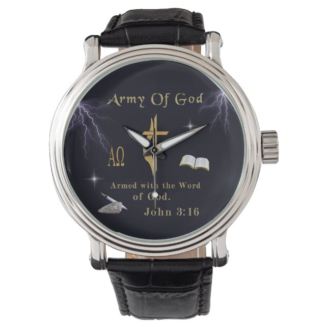 Reloj De Pulsera Ejército de Dios (Anverso)