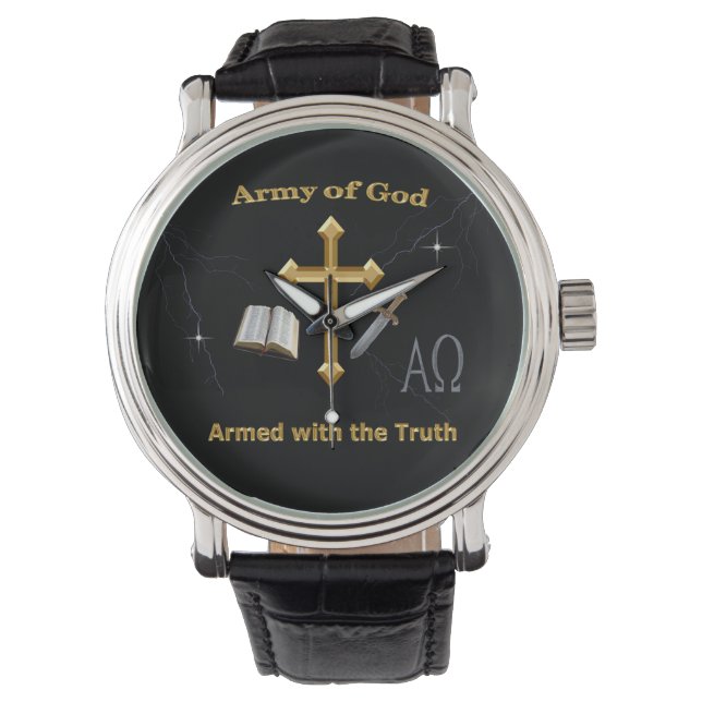 Reloj De Pulsera Ejército De Dios (Anverso)