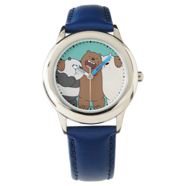 Reloj De Pulsera El abrazo del grupo Bare Bears (Anverso)