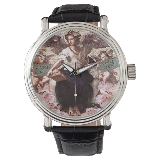 Reloj De Pulsera El acuario de POETRÍA Fresco de Raffaello Sanzio (Anverso)