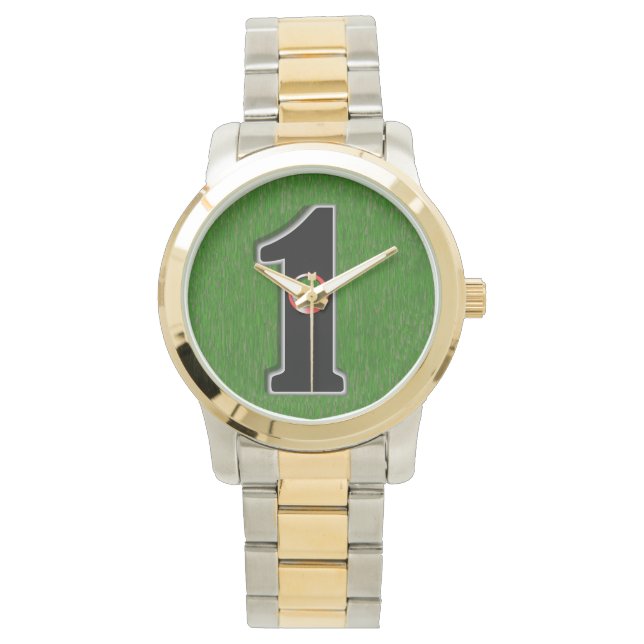 Reloj De Pulsera El afortunado agujero de golf en uno (Anverso)