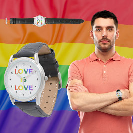 Reloj De Pulsera El amor es amor Orgullo LGBT