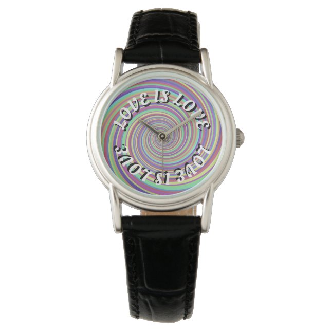 Reloj De Pulsera El Amor Es Orgullo Pride (Anverso)
