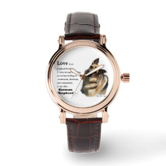 Reloj De Pulsera El amor es regalos de pastor alemanes
