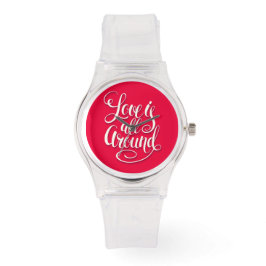Reloj De Pulsera El Amor Está Todo En Torno A Las Letras De Guión R