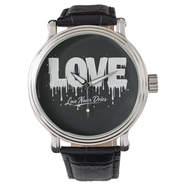Reloj De Pulsera El amor nunca se seca (Anverso)