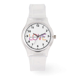 RELOJ DE PULSERA EL AMOR SIEMPRE GANA LA ROPA DEPORTIVA