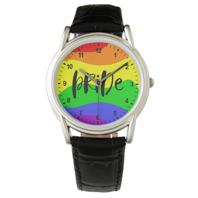 Reloj De Pulsera El arco iris del orgullo moderno (Anverso)