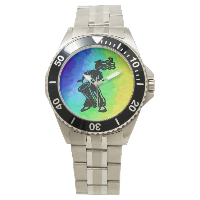 Reloj De Pulsera El arcoiris de las noches de boogie de Nueva York (Anverso)