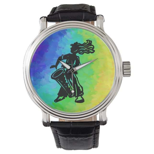 Reloj De Pulsera El arcoiris de las noches de boogie de Nueva York (Anverso)