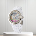 Reloj De Pulsera El arcoiris mágico de unicornio personalizado<br><div class="desc">Este diseño fue creado a través del arte digital. Se puede personalizar haciendo clic en el botón personalizar y cambiando el color, agregando un nombre, iniciales o tus palabras favoritas. Contáctame en colorflowcreations@gmail.com si quieres tener este diseño en otro producto. Compra mi pintura de acrílico abstracta original a la venta...</div>