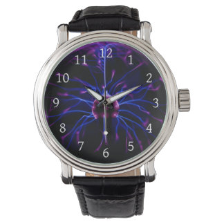 Reloj De Pulsera El arte actual de la electricidad del globo de pla