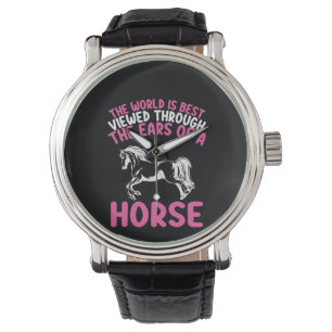 Reloj De Pulsera El Arte De Caballo Es Mejor Visto En El Mundo