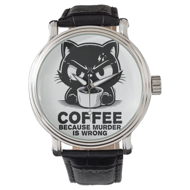 Reloj De Pulsera El asesinato está mal (Anverso)