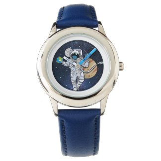 Reloj De Pulsera El Astronauta disfruta en el espacio (vigilancia)