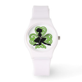 Reloj De Pulsera El baile irlandés Shamrock Celtic Knot Watch