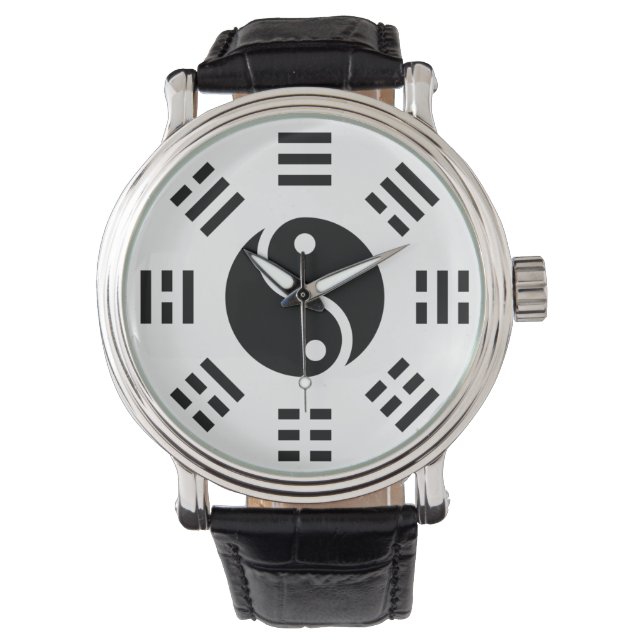 Reloj De Pulsera El balance: Ba Gua, ocho trigramos en yang TCM (Anverso)