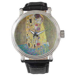 Reloj De Pulsera El beso de Gustav Klimt, vintage Art Nouveau