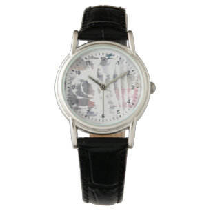 Reloj De Pulsera El blanco hacia fuera cosecha