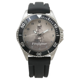 Reloj De Pulsera El bombero trabajando en las líneas