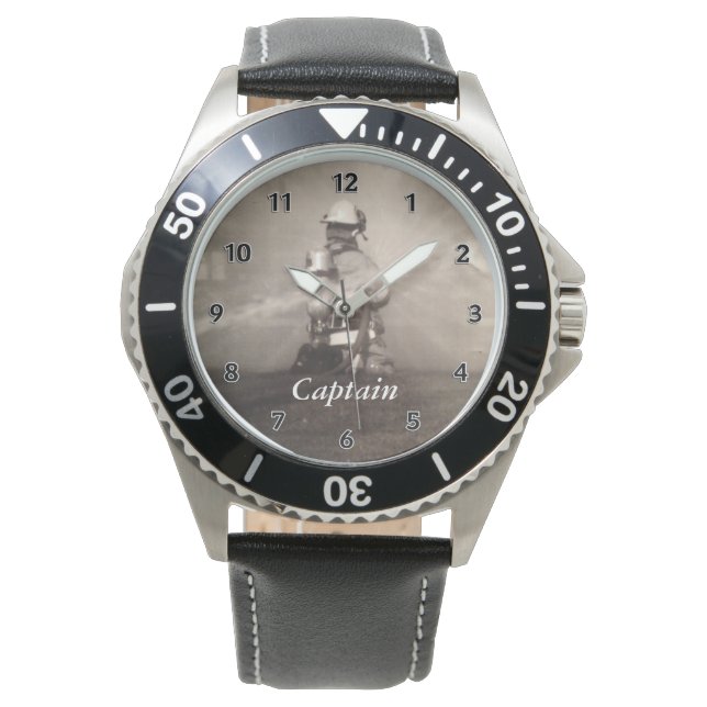 Reloj De Pulsera El bombero trabajando en las líneas (Anverso)