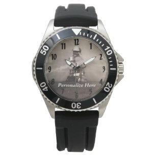 Reloj De Pulsera El bombero trabajando en las líneas