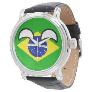 Reloj De Pulsera El Brasil Geeky que tiende divertido Countryball