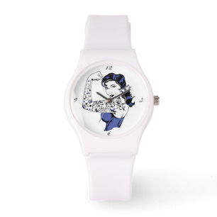 Reloj De Pulsera El brazo Chica del tatuaje arriba Thunder_Cove