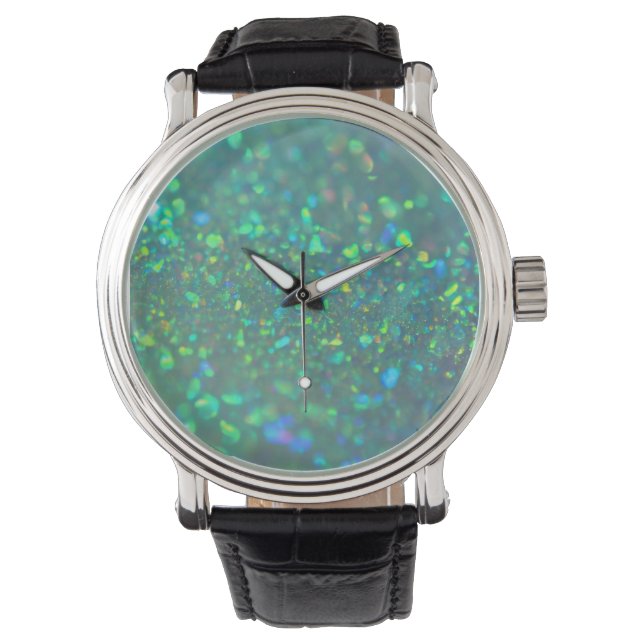 Reloj De Pulsera El brillante ópalo holográfico (Anverso)