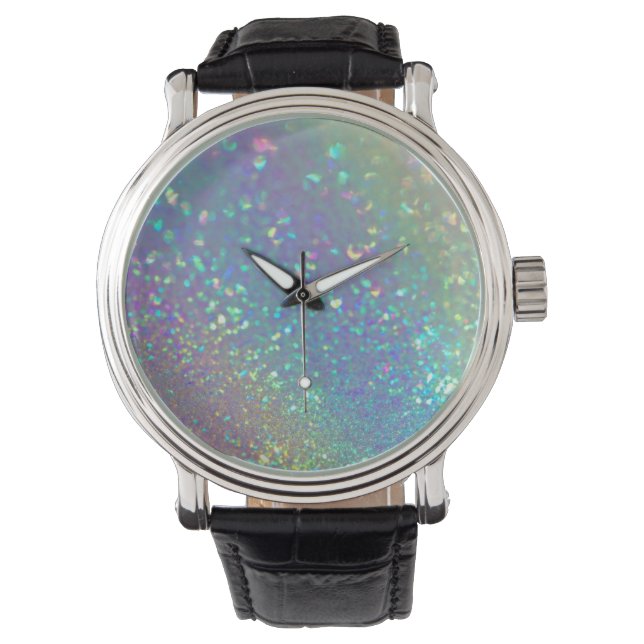 Reloj De Pulsera El brillante ópalo holográfico (Anverso)