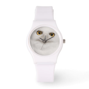 Reloj De Pulsera El búho masculino Nevado (scandiacus del bubón) 