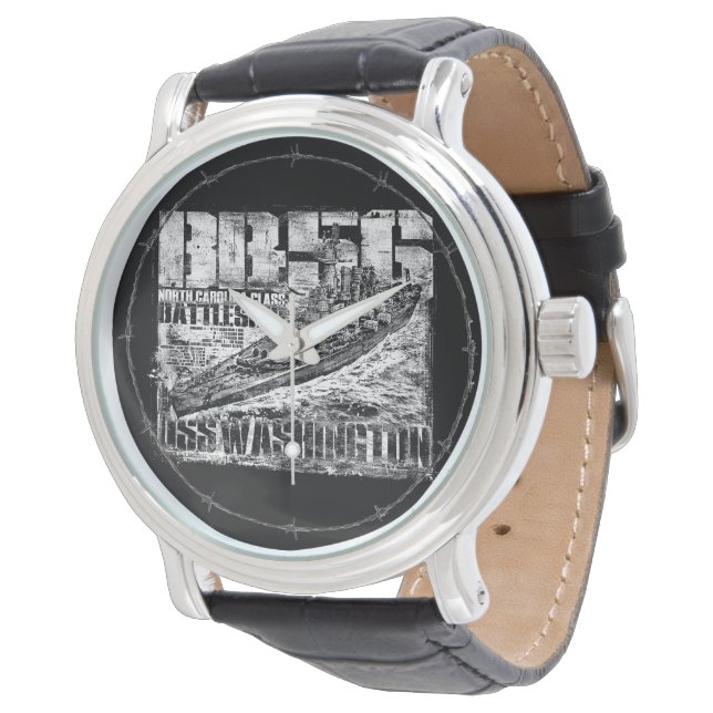 Reloj De Pulsera El buque de guerra Washington Wristwatts (Angular)