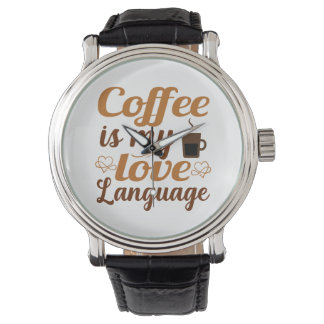 Reloj De Pulsera El café es mi lenguaje de amor