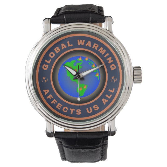 Reloj De Pulsera El calentamiento global nos afecta a todos (Anverso)