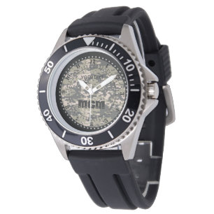 Reloj De Pulsera El camuflaje de Digitaces del montañés personali