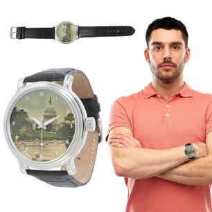 Reloj De Pulsera El Capitolio de los Estados Unidos de la Bibliotec