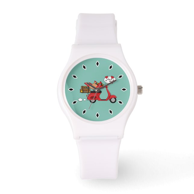 Reloj De Pulsera El cardenal rojo le gusta a Scooter (Anverso)