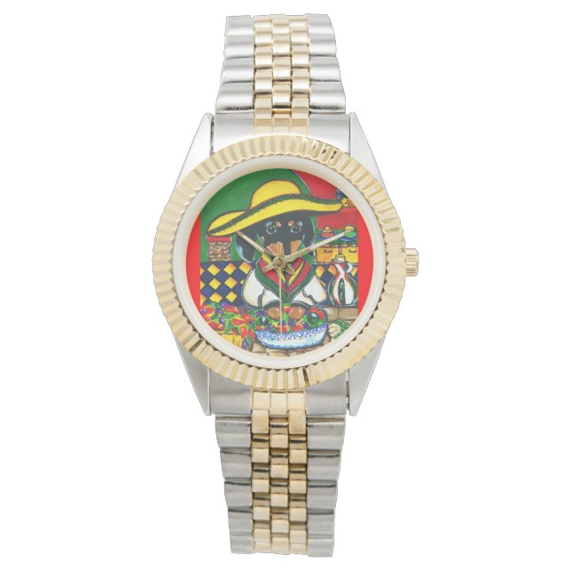 RELOJ DE PULSERA EL CHEF MÉXICO DACHSHUND (Anverso)
