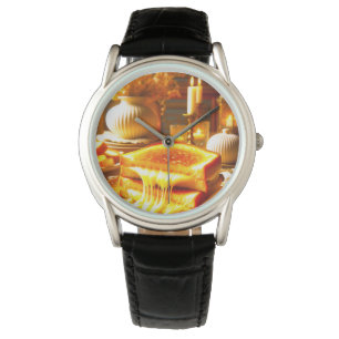 Reloj De Pulsera El cielo del queso: la comida más cómoda