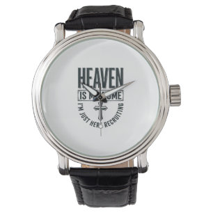 Reloj De Pulsera El cielo es mi hogar Camiseta de reclutamiento cri