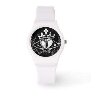 Reloj De Pulsera El cladagh (blanco)