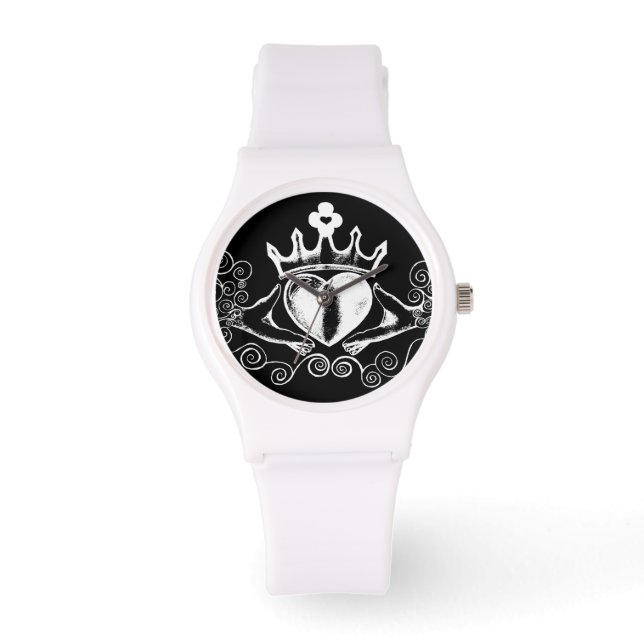 Reloj De Pulsera El cladagh (blanco) (Anverso)